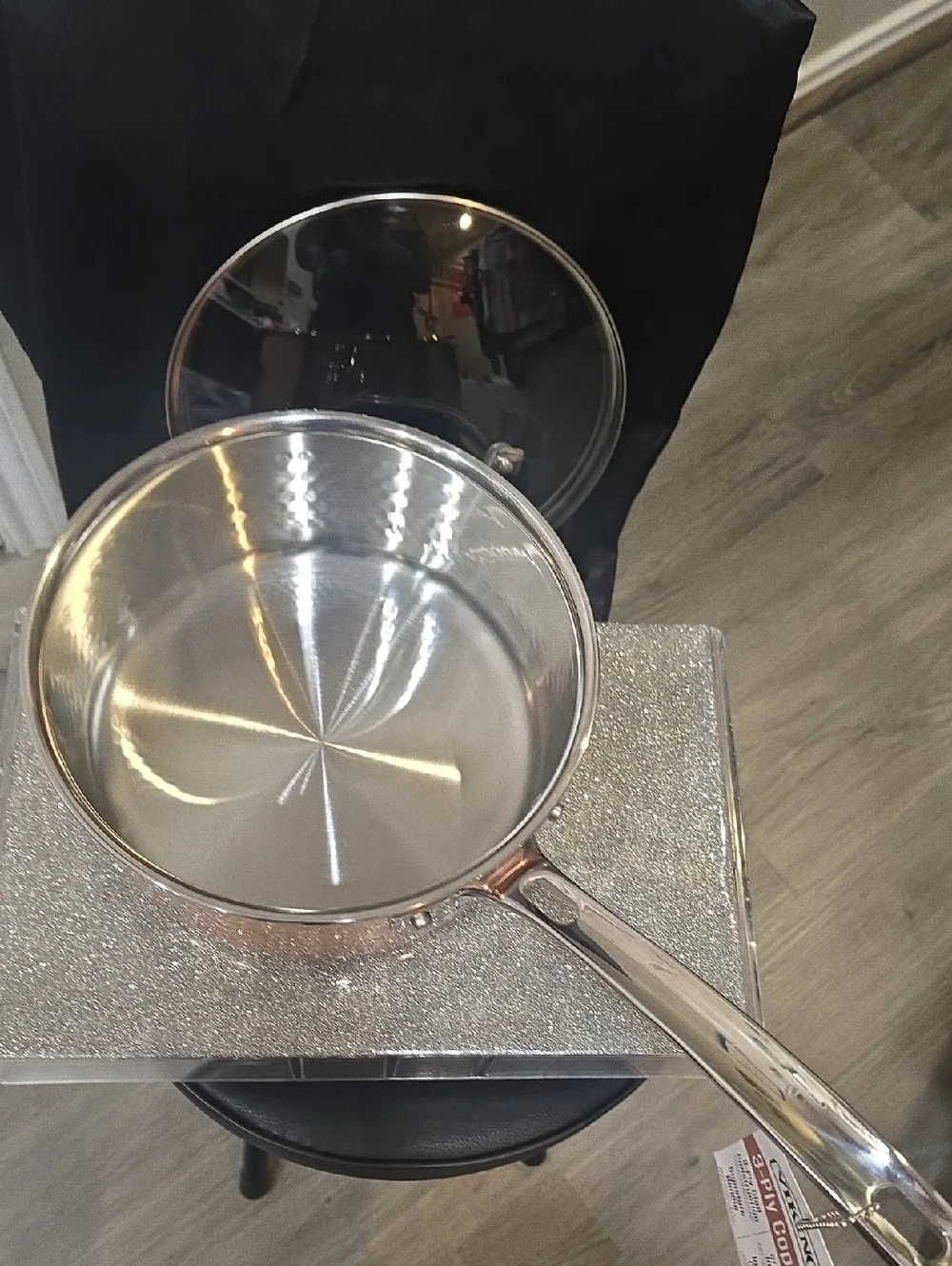 Viking Hammered Copper Clad 3QT Saucepan w/Lid